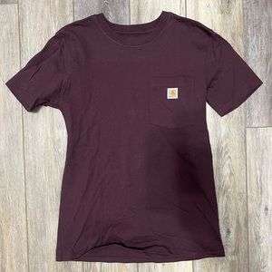 Women’s Carhartt Maroon Loose Fit T Shirt
